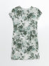 LC Waikiki Women's Floral Mini Dress with Crew Neck
